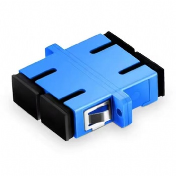 SC-APC/UPC Duplex Singlemode Fiber Optic Adaptor Single Mode Connector Coupler for FTTH Gpon Epon Networks-Custom Available