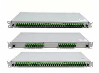 1HU optical splitter 8x1:4 LC/APC